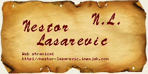 Nestor Lašarević vizit kartica